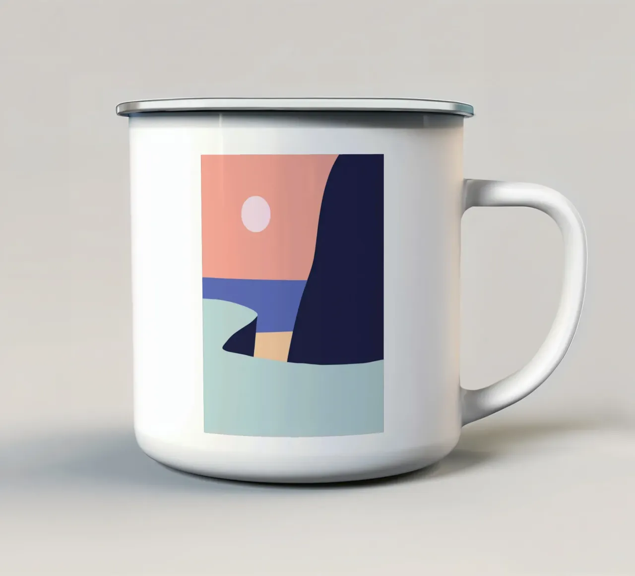 Terra e acqua 05 tazza in smalto da Little Dean