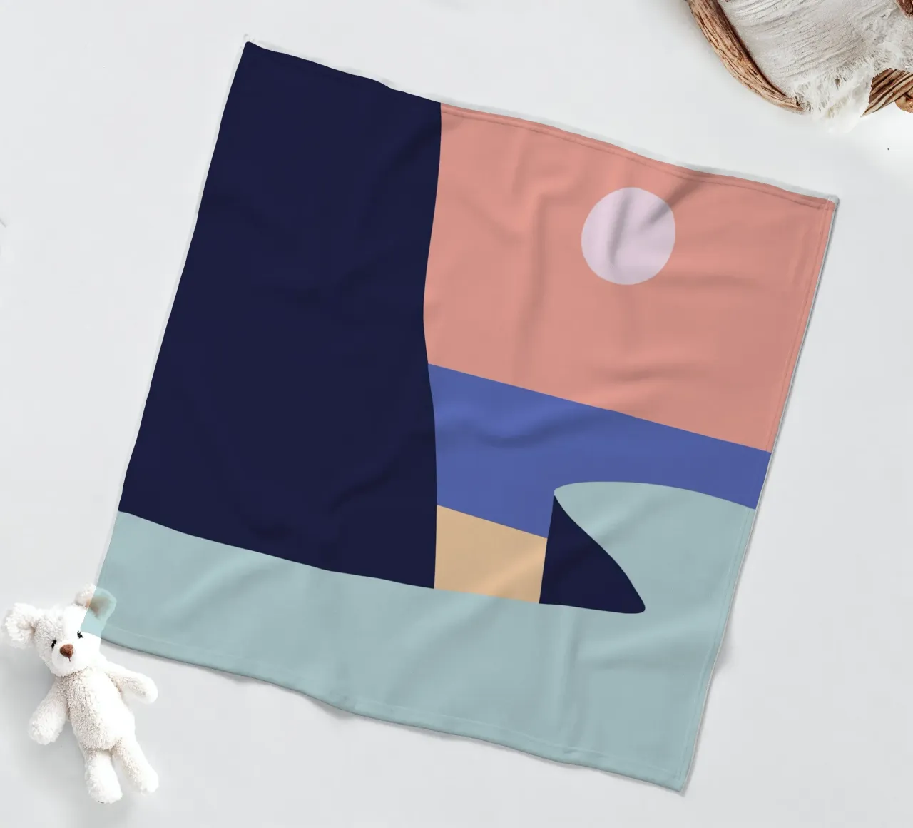 Terra e acqua 05 coperta in pile da Little Dean