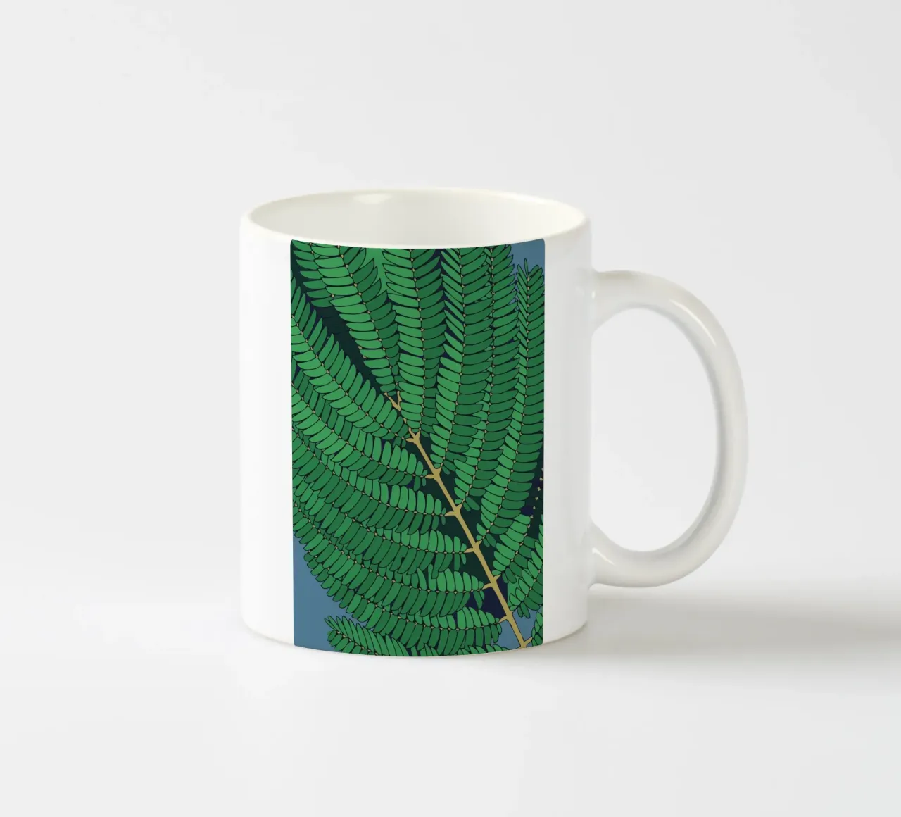branch green tazza in ceramica da Monel
