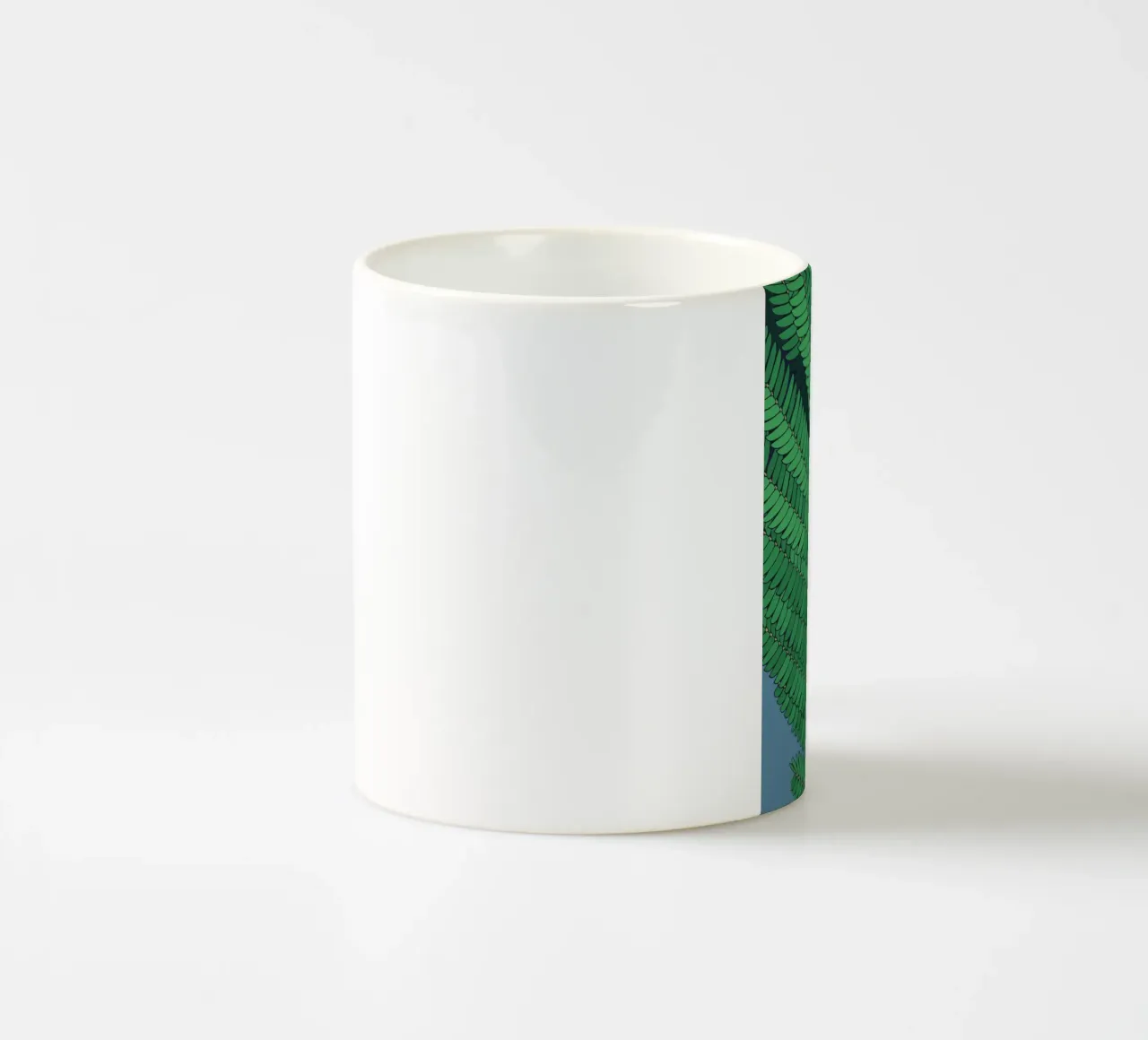 branch green tazza in ceramica da Monel