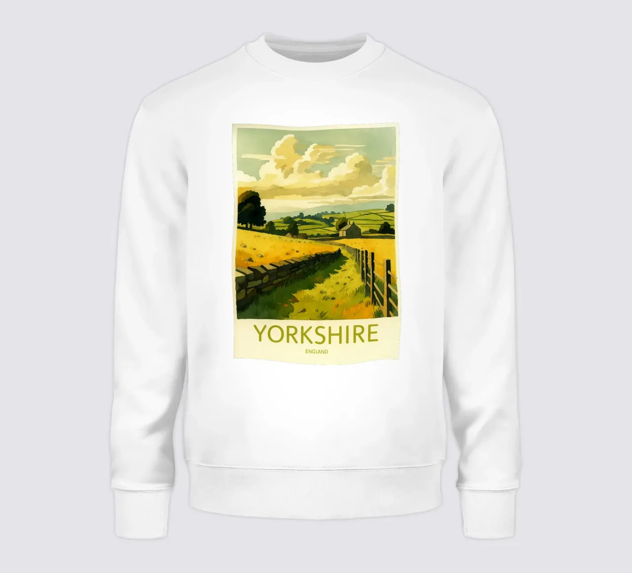 yorkshire inghilterra pittura acquerello felpa da lilly