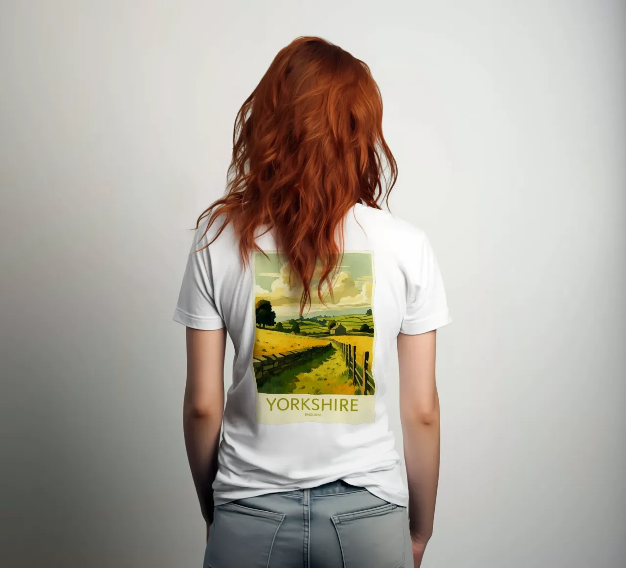 yorkshire inghilterra pittura acquerello t-shirt da lilly