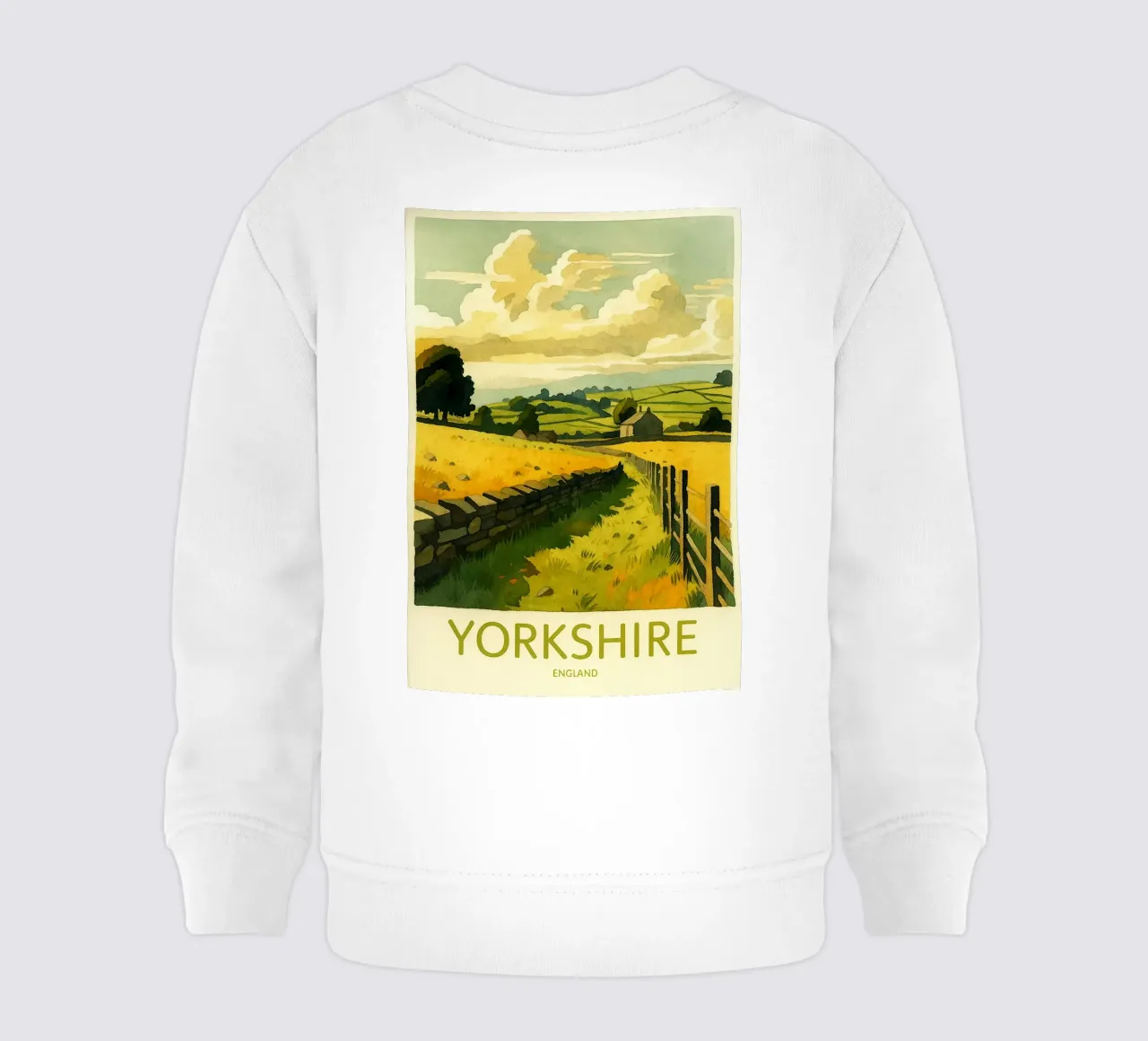 yorkshire inghilterra pittura acquerello felpa neonato da lilly