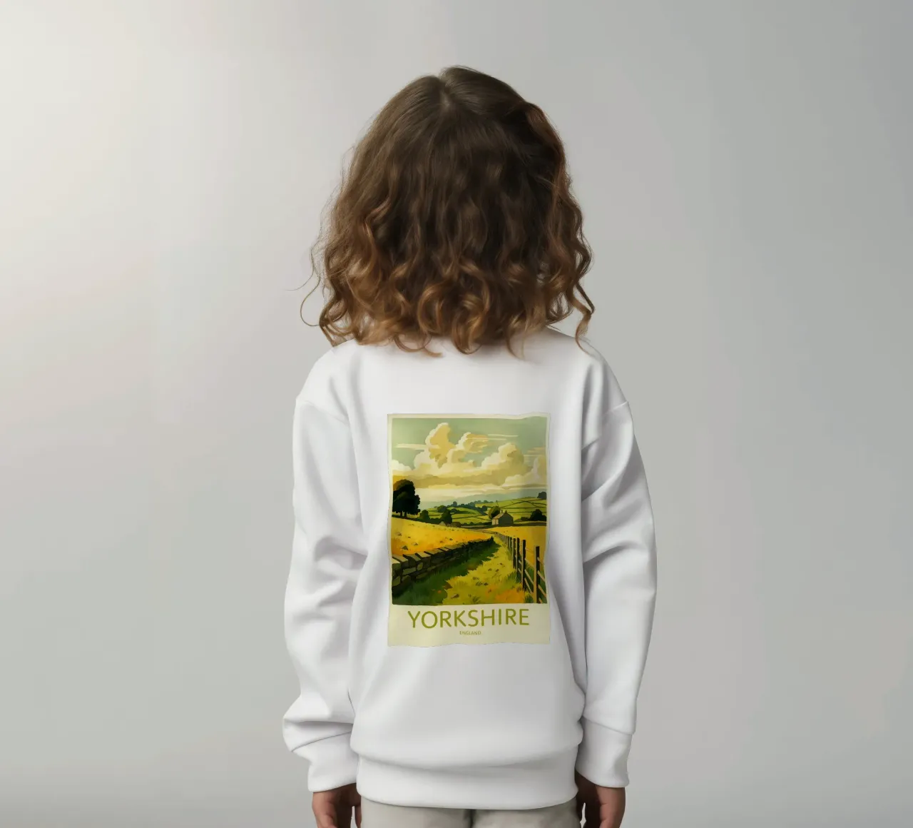 yorkshire inghilterra pittura acquerello felpa bambino da lilly