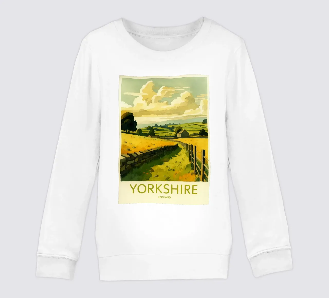 yorkshire inghilterra pittura acquerello felpa bambino da lilly