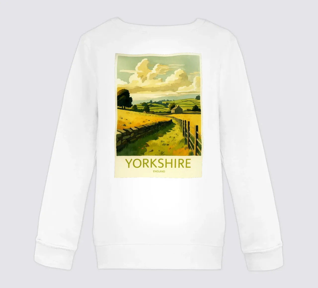 yorkshire inghilterra pittura acquerello felpa bambino da lilly
