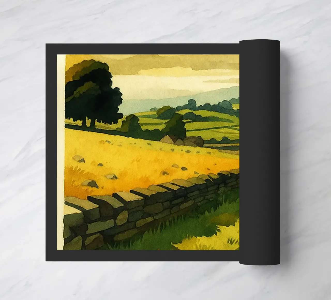 yorkshire inghilterra pittura acquerello zerbino da lilly