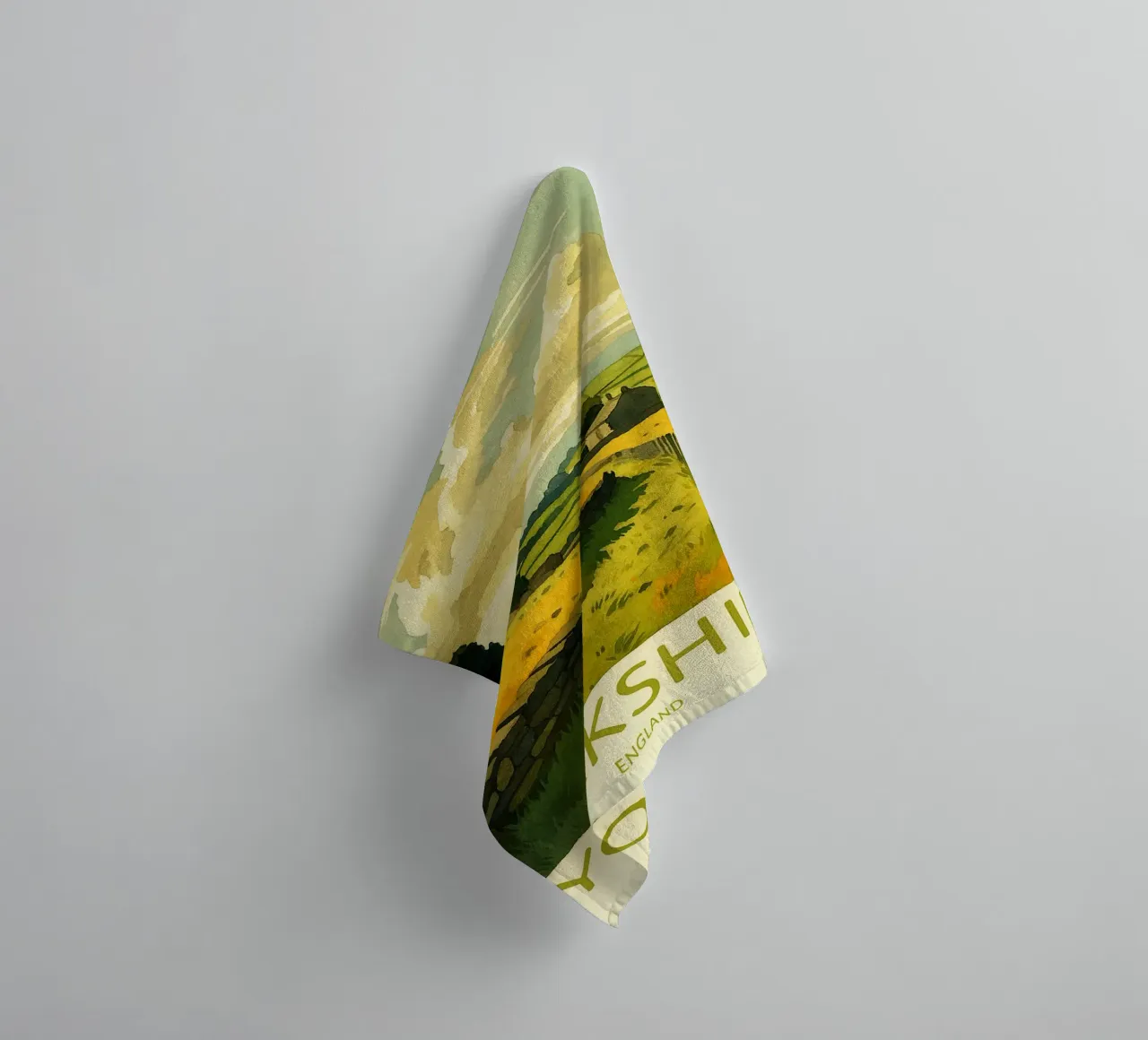 yorkshire inghilterra pittura acquerello asciugamano da bagno da lilly