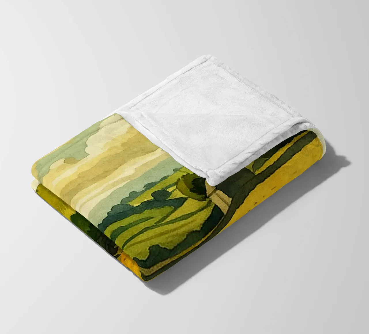 yorkshire inghilterra pittura acquerello coperta in pile da lilly