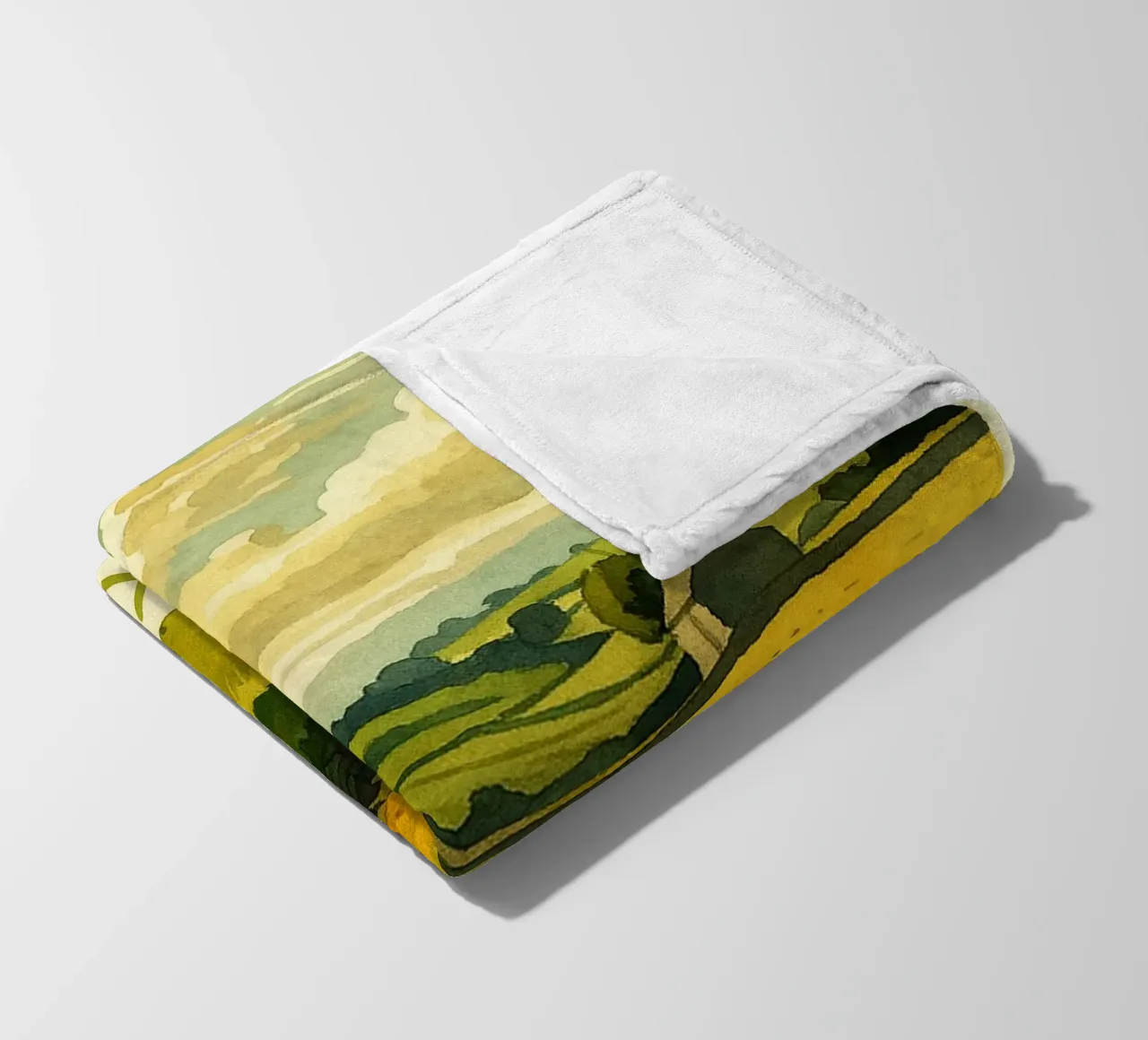 yorkshire inghilterra pittura acquerello coperta in pile da lilly