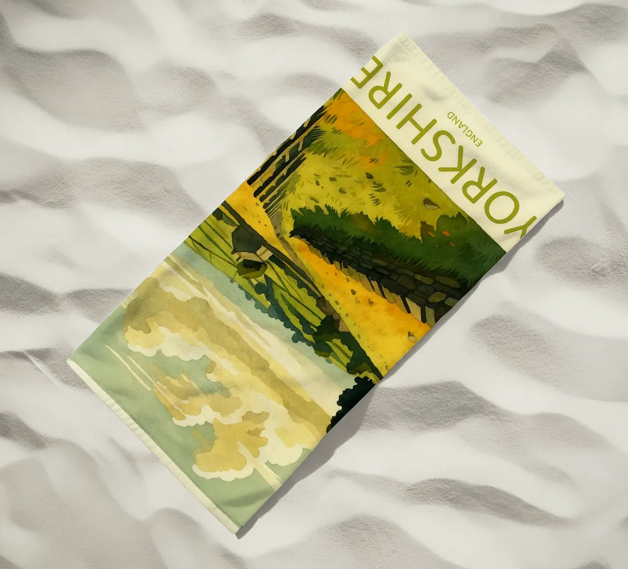 yorkshire inghilterra pittura acquerello telo mare da lilly