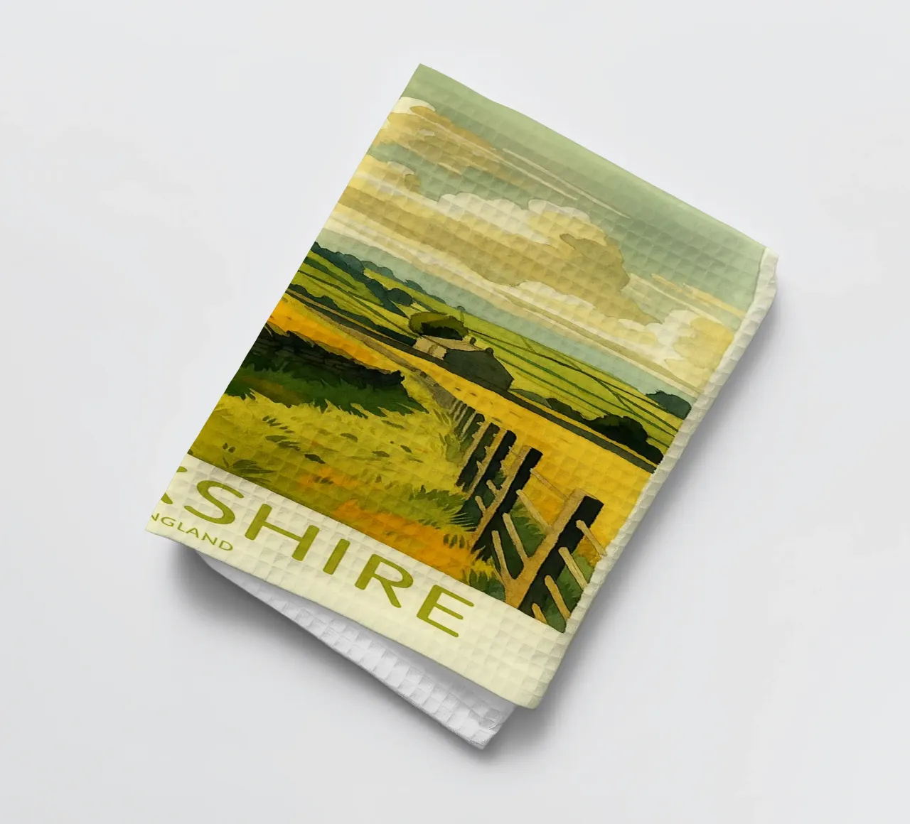 yorkshire inghilterra pittura acquerello canovaccio da cucina da lilly