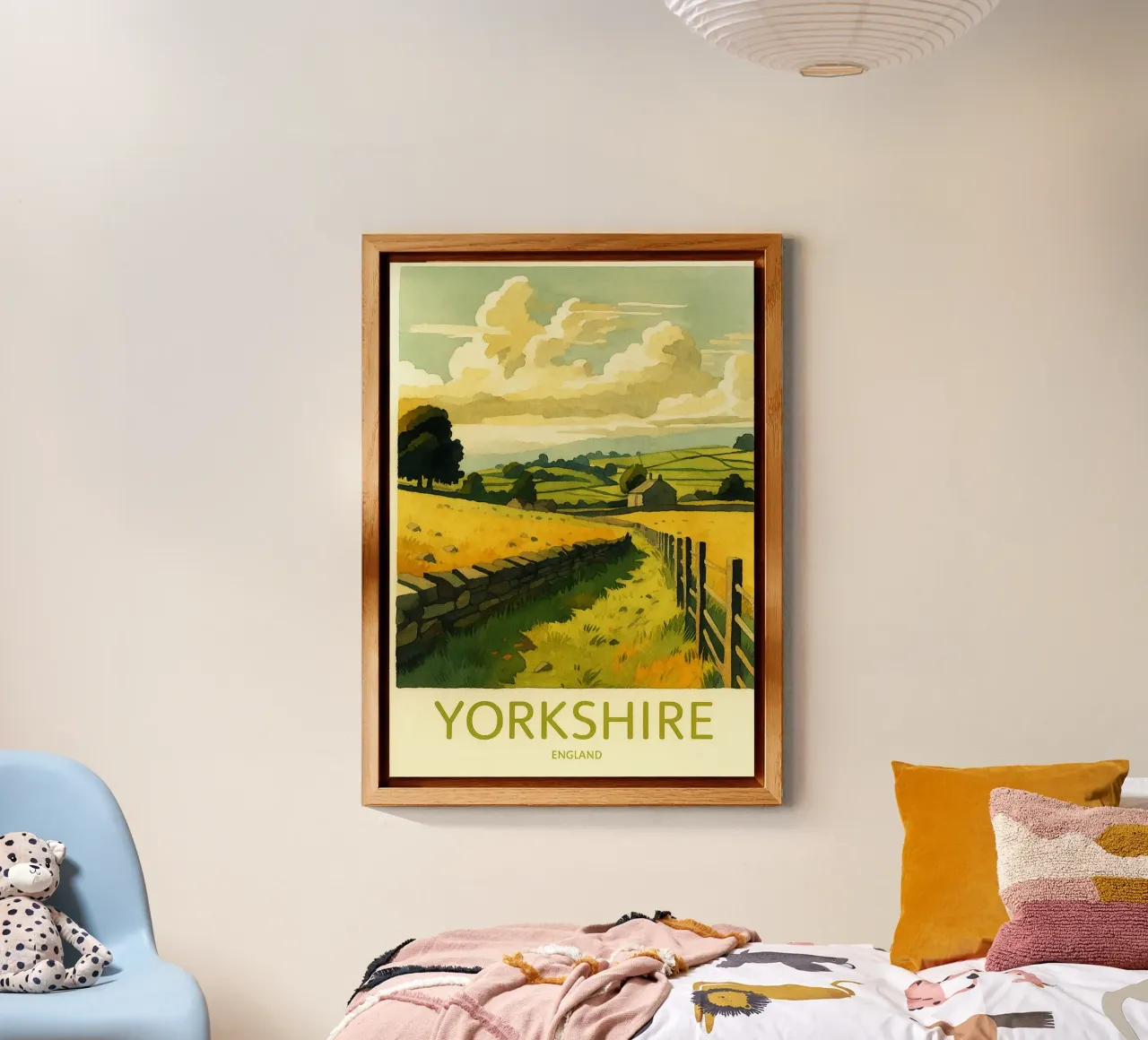 yorkshire inghilterra pittura acquerello alluminio dibond da lilly
