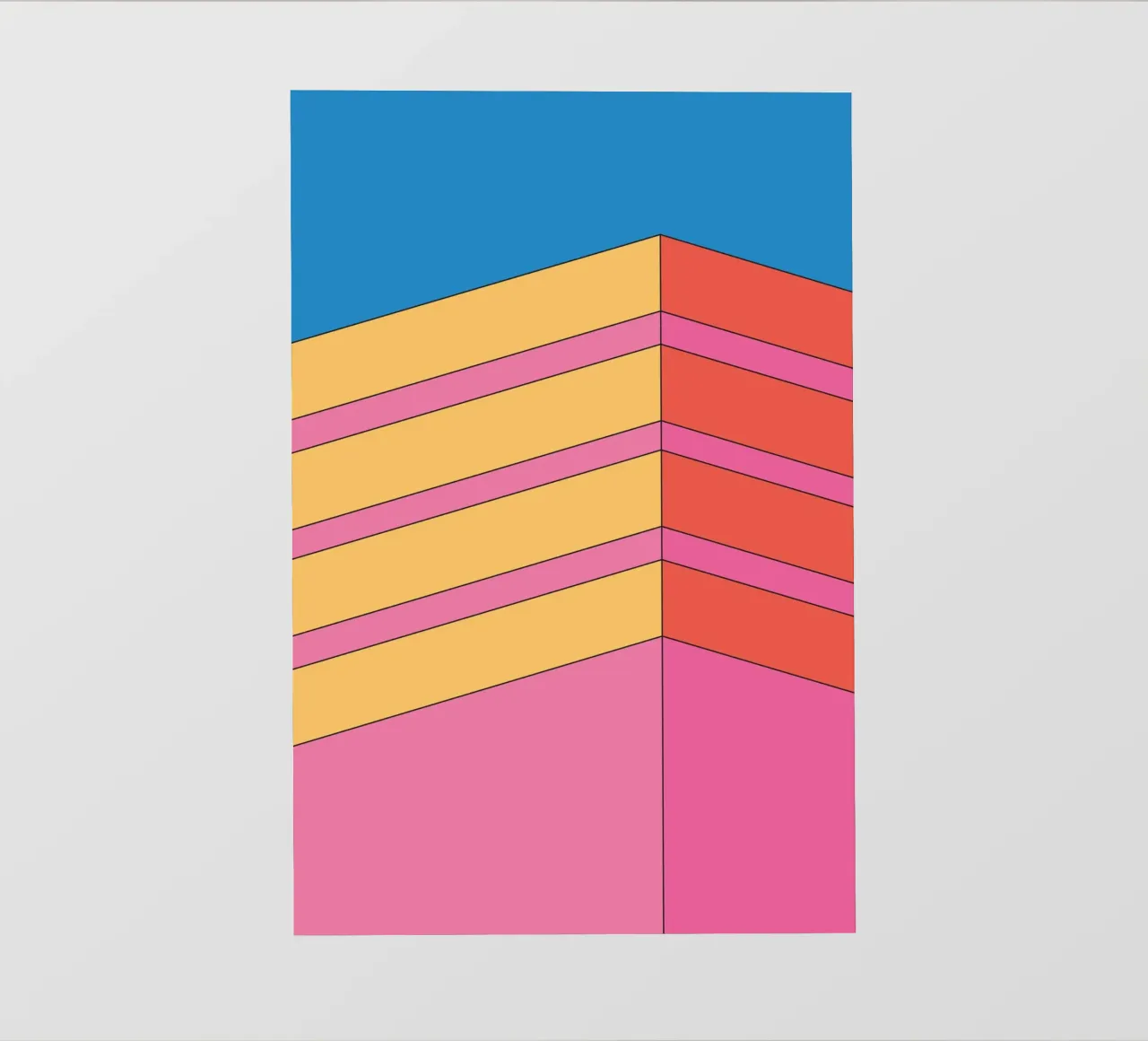 Perspective construction audacieuse rétro film rétro-éclairé de Retro Boy Art