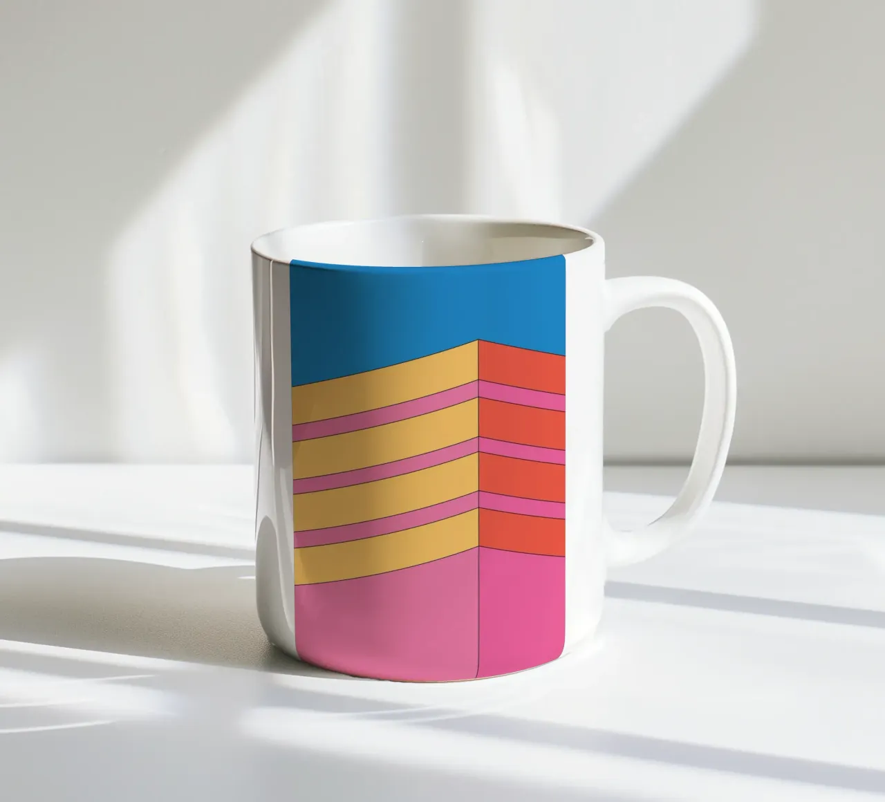Prospettiva edificio audacemente retrò tazza in ceramica da Retro Boy Art