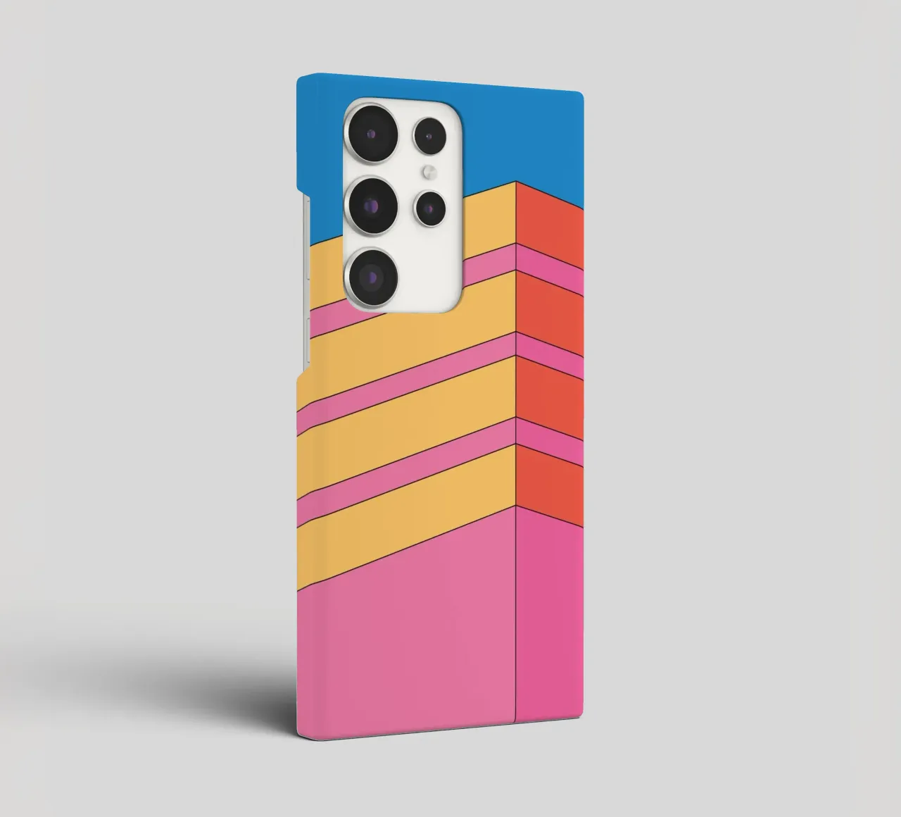 Perspektive Gebäude fett retro Samsung Hülle von Retro Boy Art