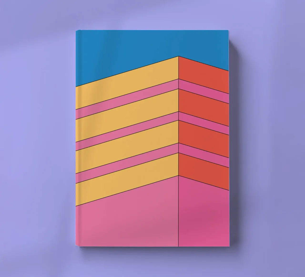 Prospettiva edificio audacemente retrò diario da Retro Boy Art