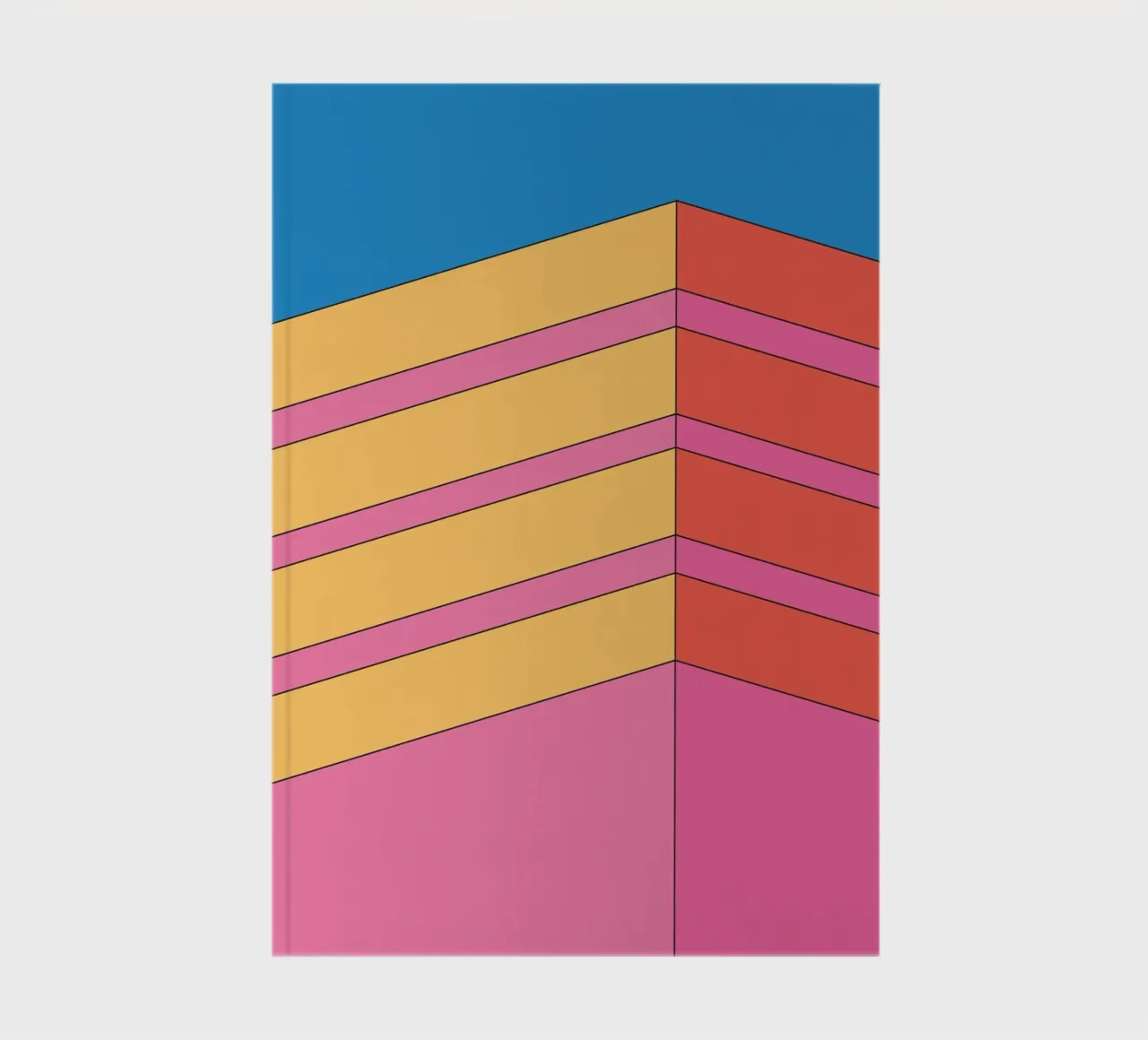 Prospettiva edificio audacemente retrò diario da Retro Boy Art