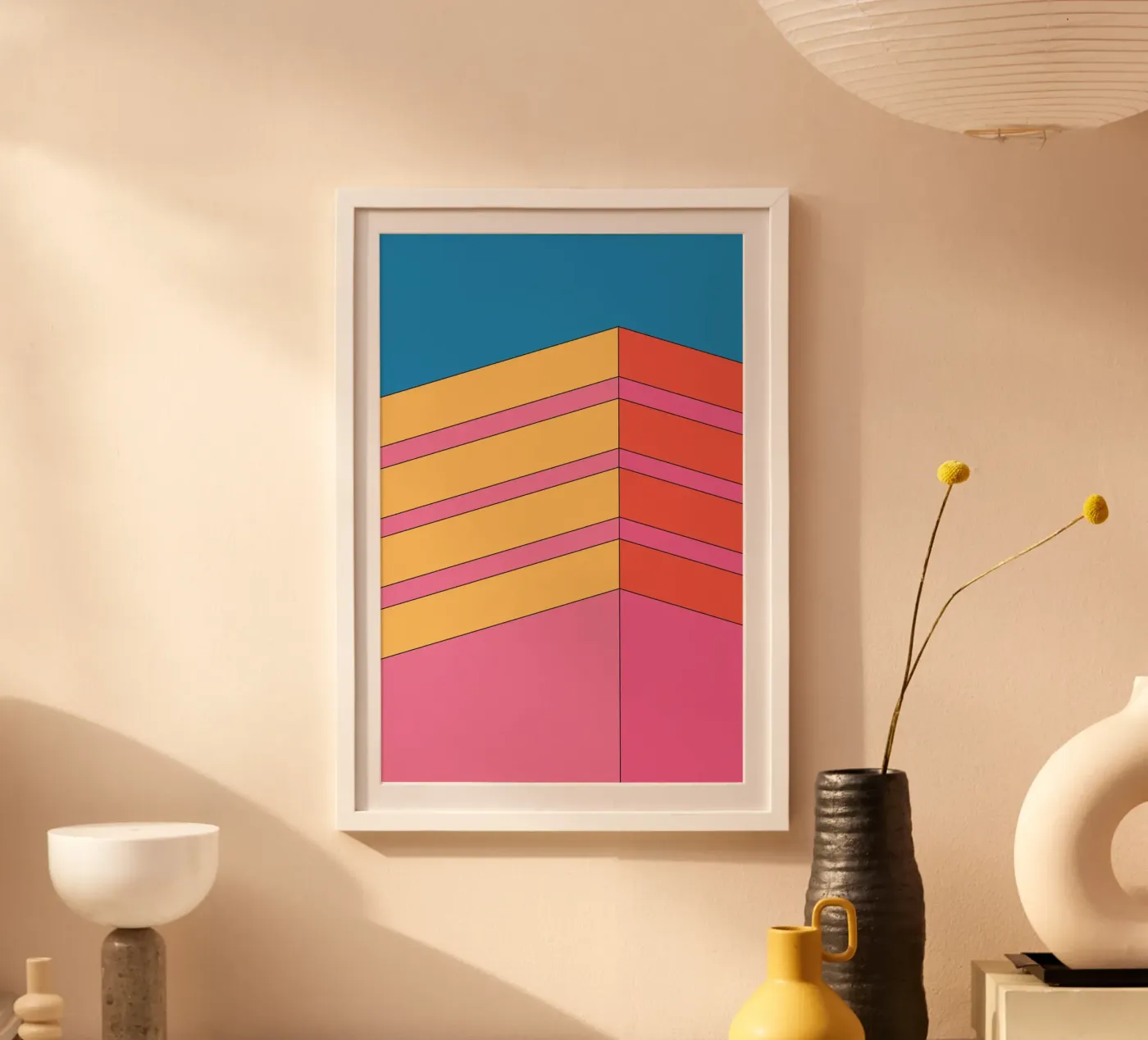 Perspective building bold retro Poster von Retro Boy Art