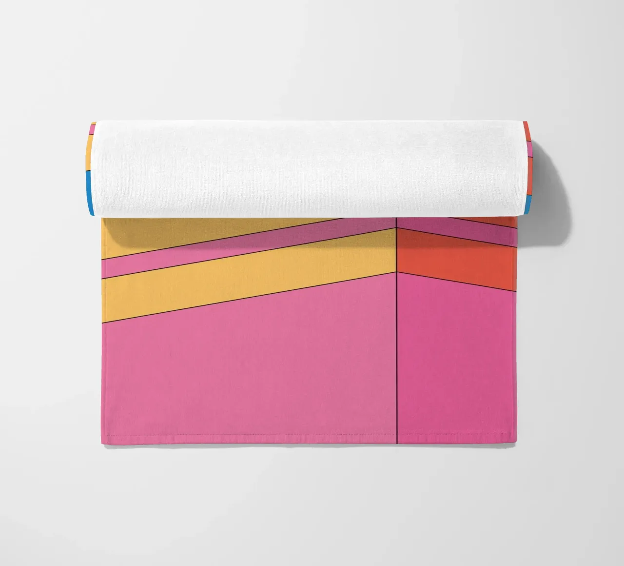 Prospettiva edificio audacemente retrò telo mare da Retro Boy Art