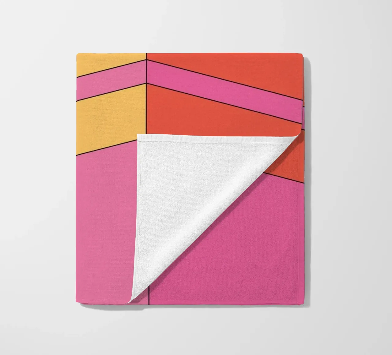 Prospettiva edificio audacemente retrò telo mare da Retro Boy Art