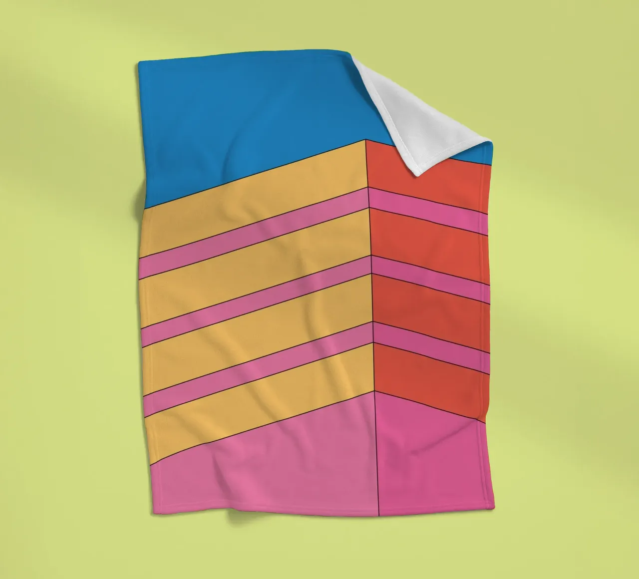 Prospettiva edificio audacemente retrò coperta in pile da Retro Boy Art