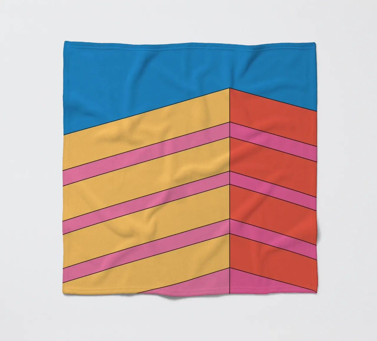 Prospettiva edificio audacemente retrò coperta in pile da Retro Boy Art