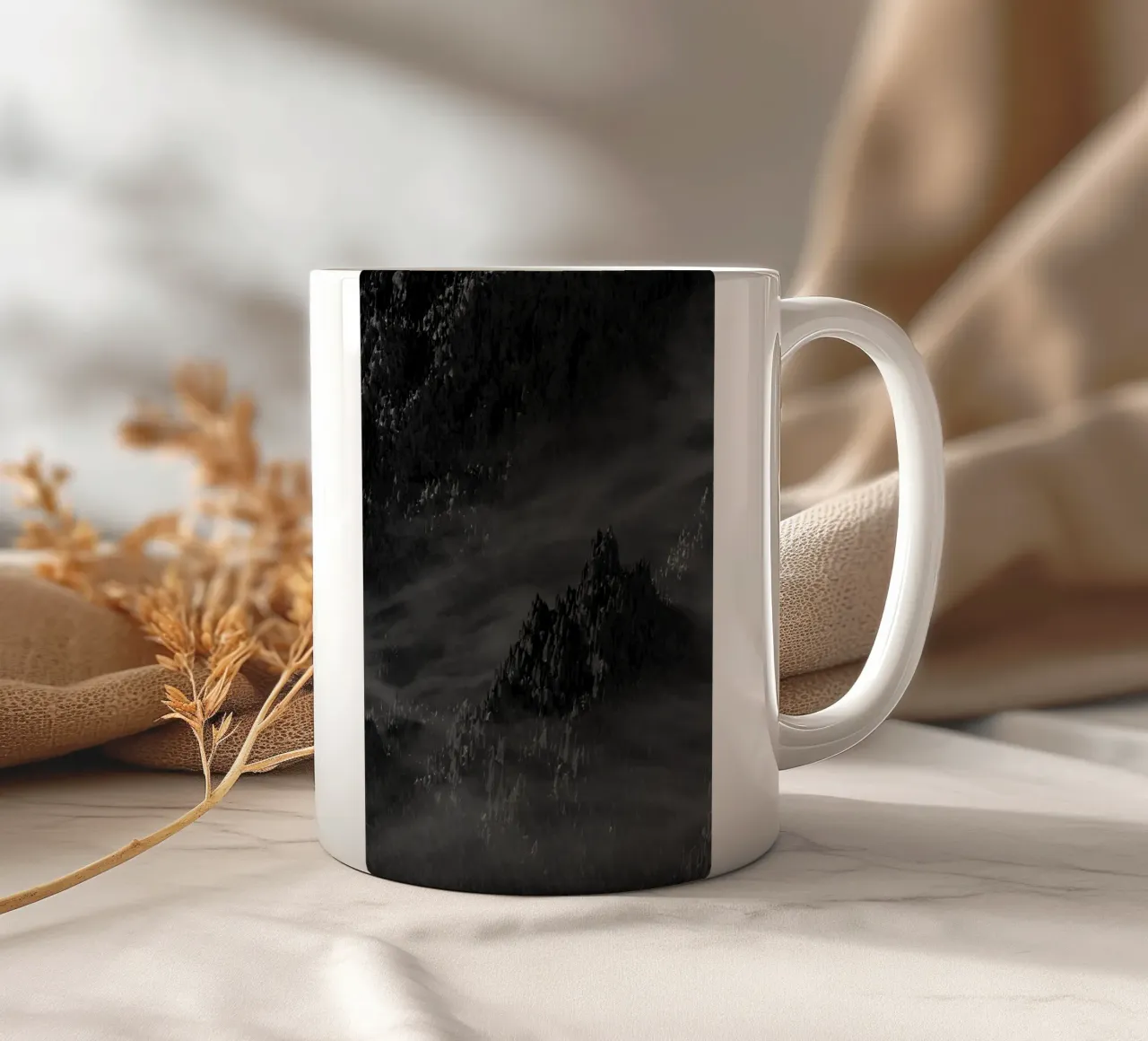 carbon mountain tazza in ceramica da Fost