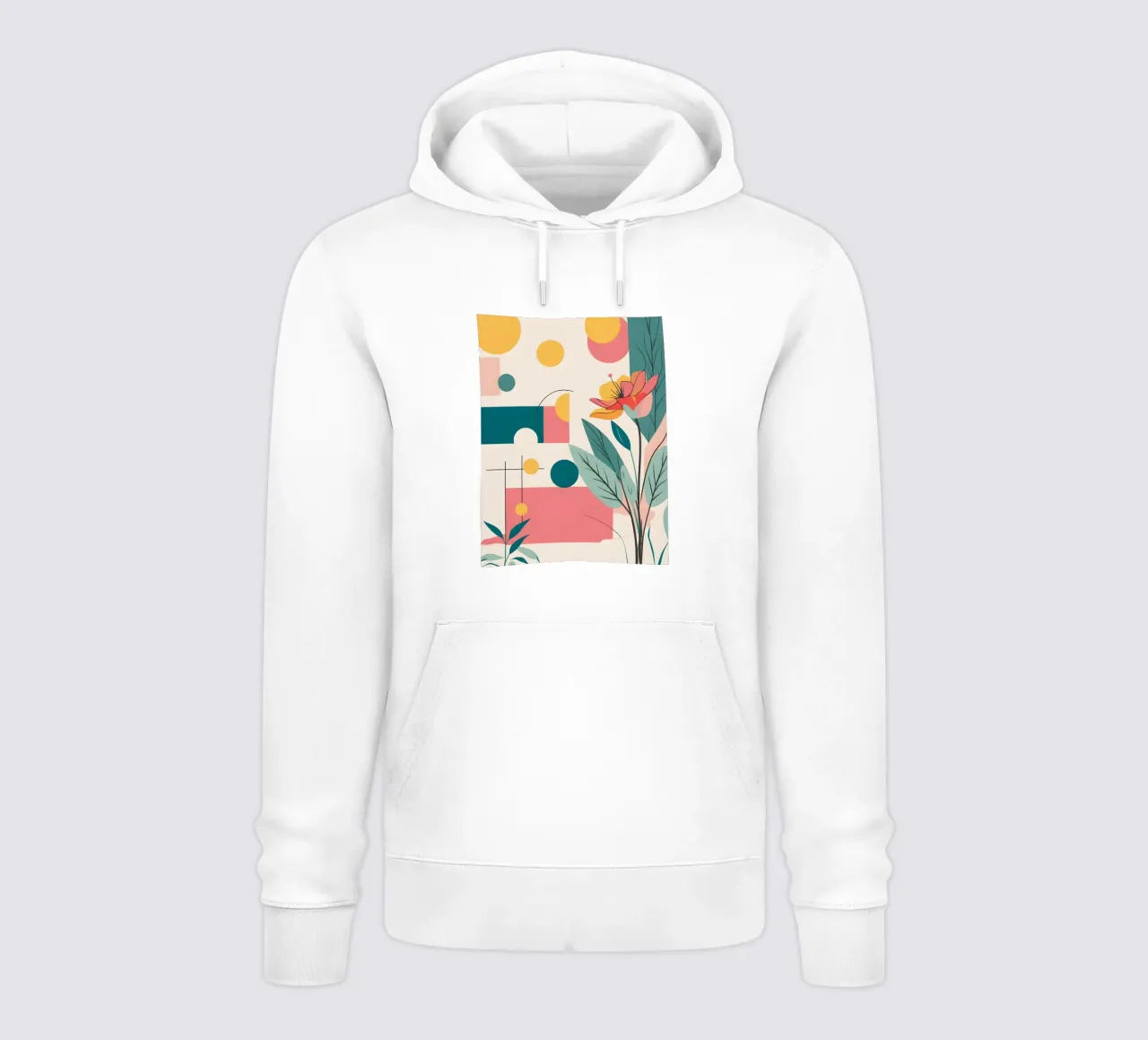 pop art e piante felpa con cappuccio da Botanical Gallery