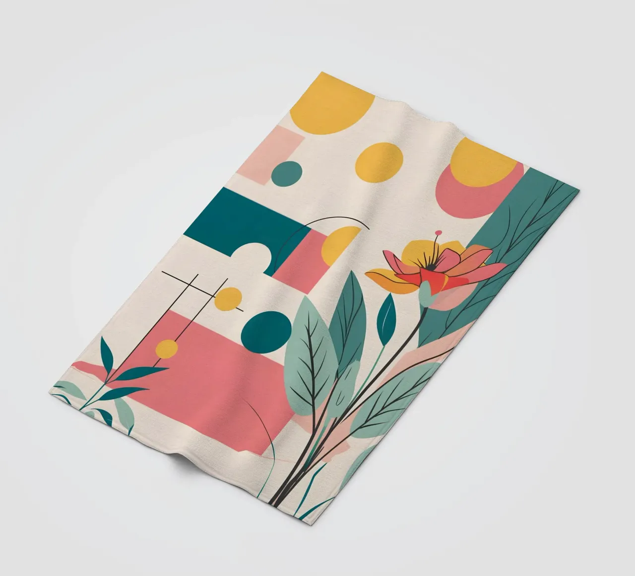 pop art e piante coperta in pile da Botanical Gallery