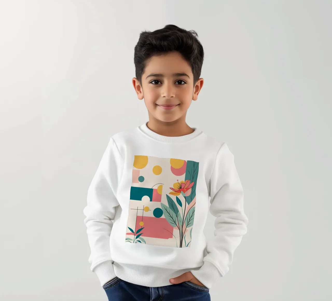 pop art e piante felpa bambino da Botanical Gallery