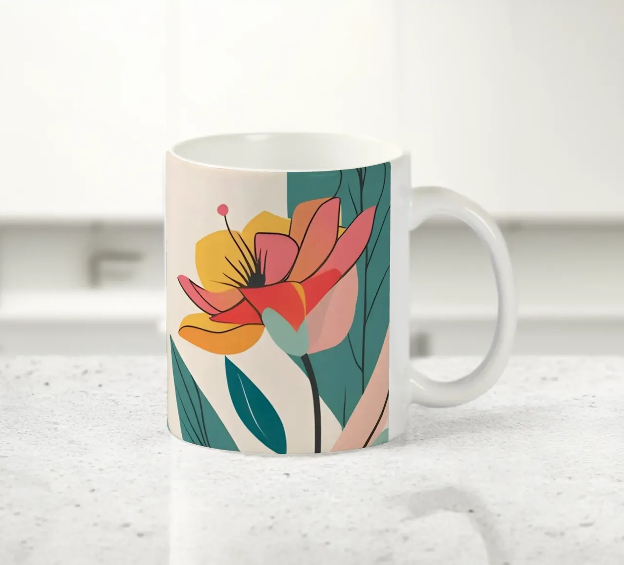 pop art e piante tazza in ceramica da Botanical Gallery