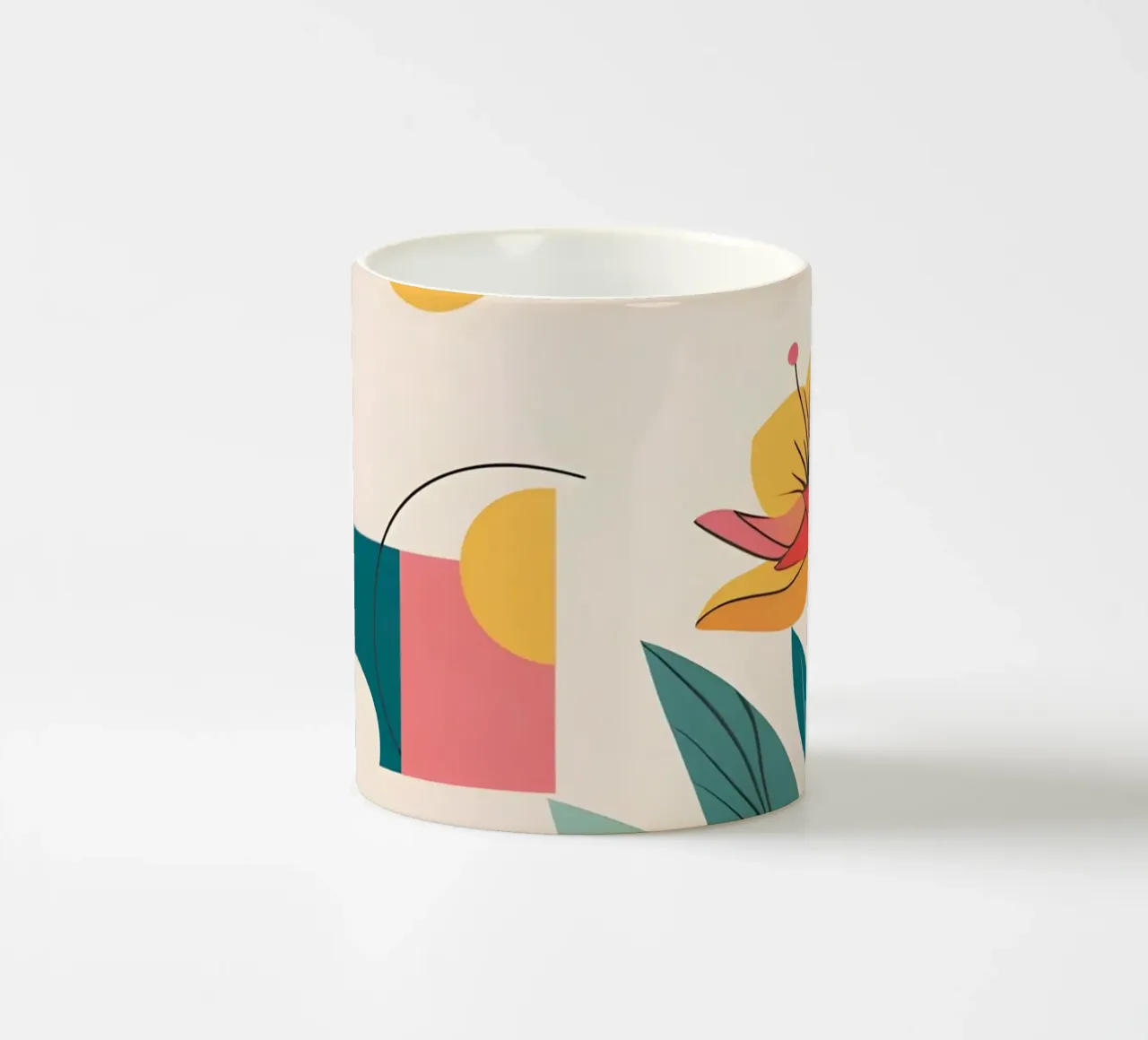 pop art e piante tazza in ceramica da Botanical Gallery