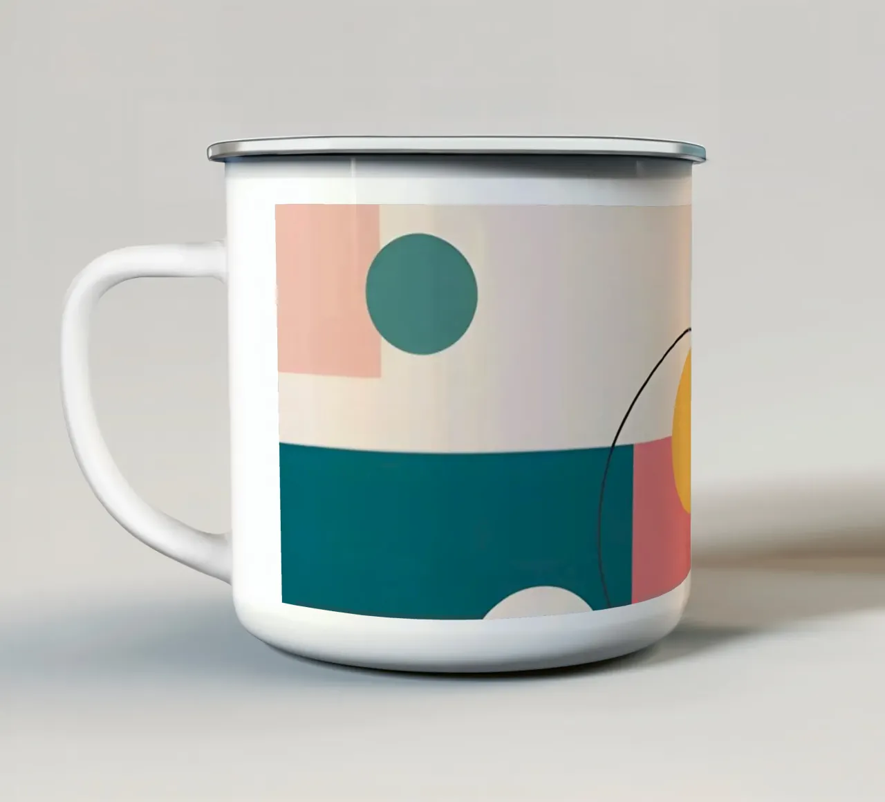 pop art e piante tazza in smalto da Botanical Gallery