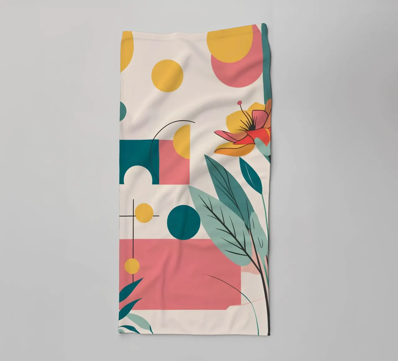 pop art e piante asciugamano da bagno da Botanical Gallery