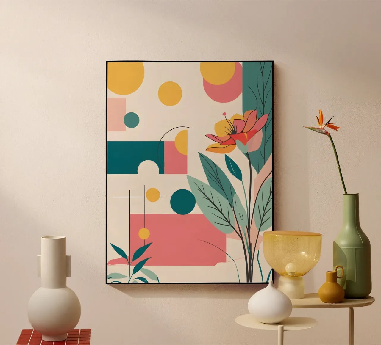 pop art e piante plexiglass da Botanical Gallery