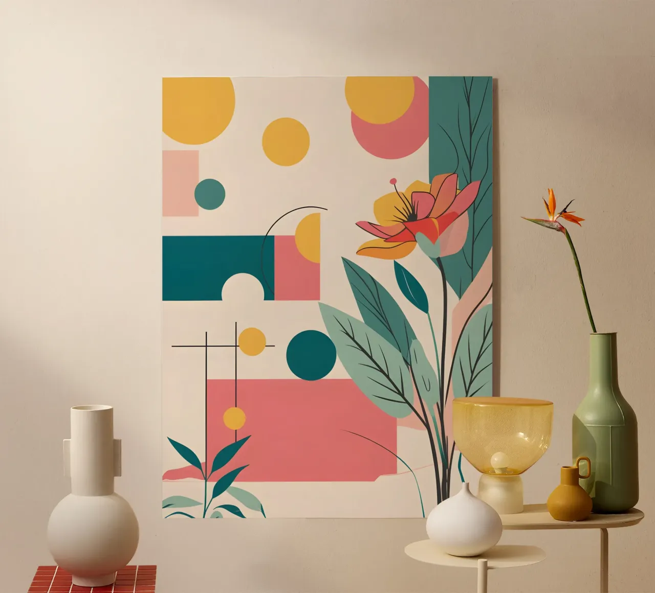 pop art e piante plexiglass da Botanical Gallery