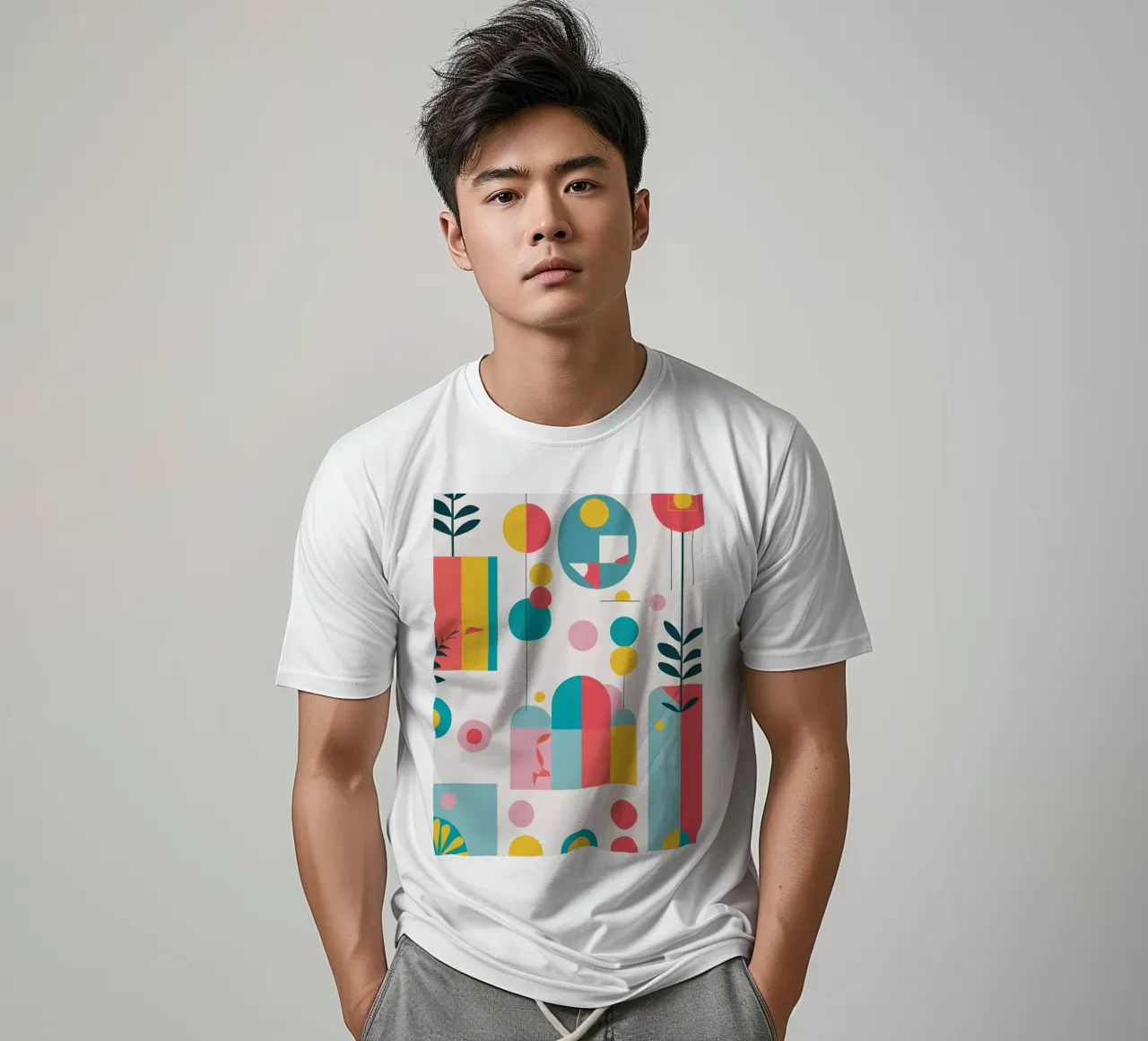 pop art e piante t-shirt da Botanical Gallery