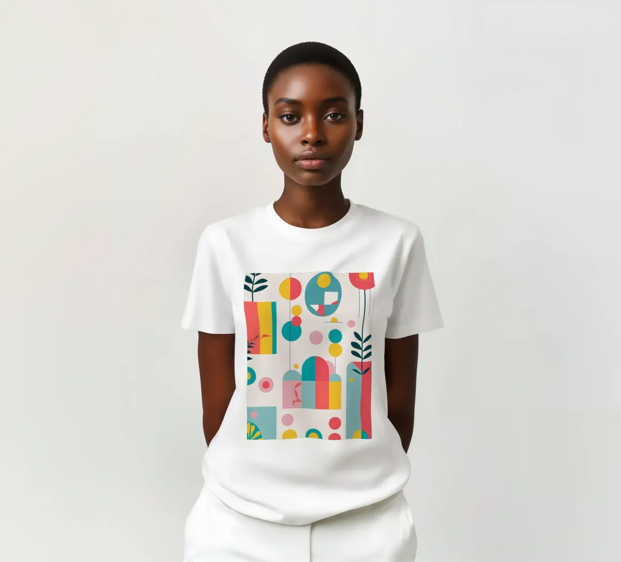 pop art e piante t-shirt da Botanical Gallery