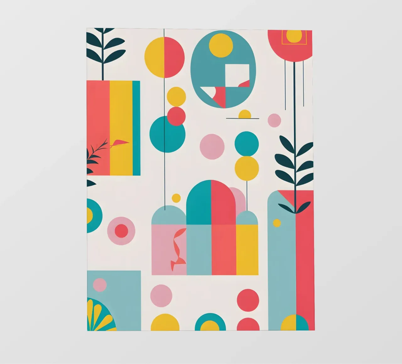 pop art e piante telo in pvc da Botanical Gallery