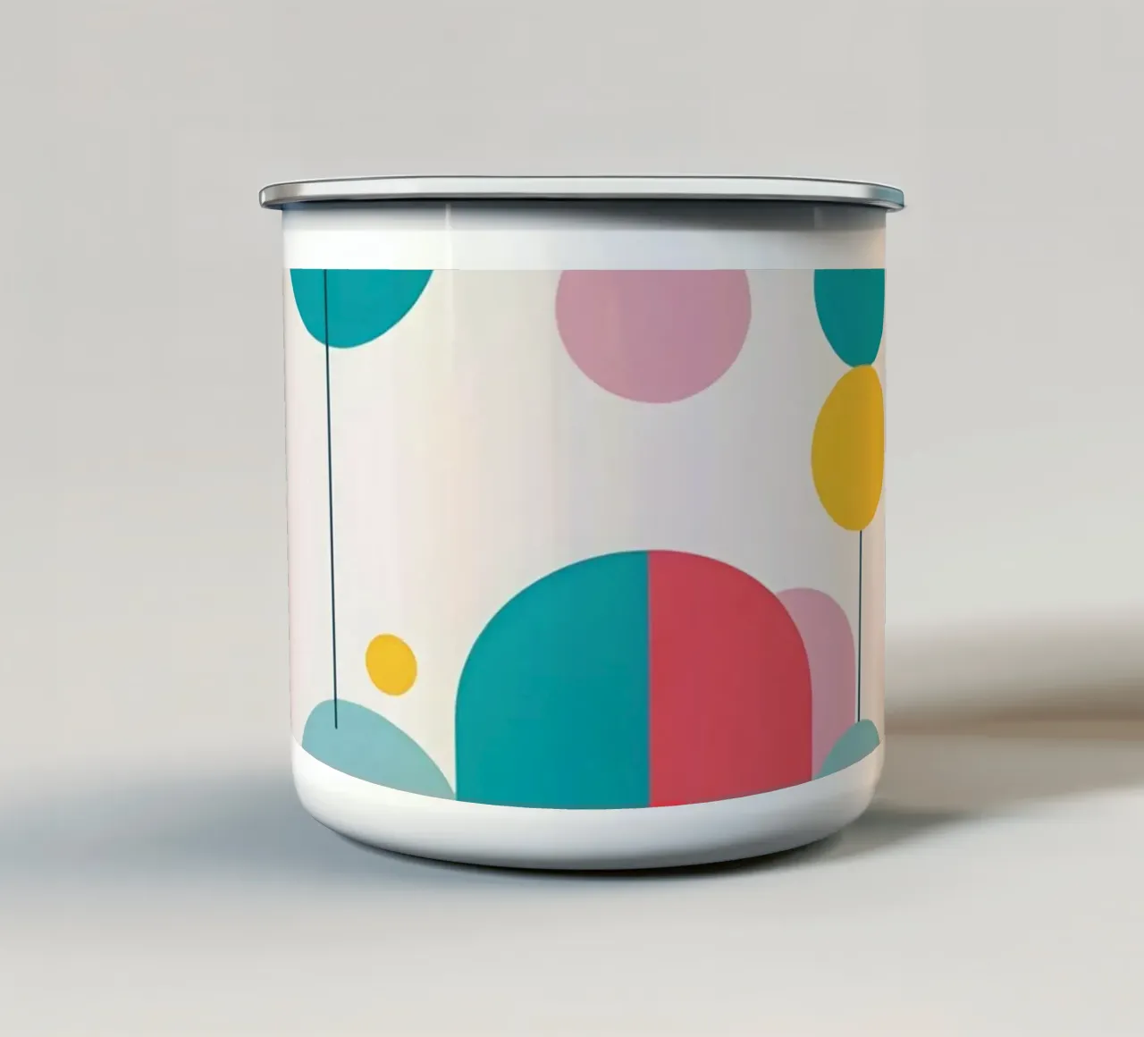 pop art e piante tazza in smalto da Botanical Gallery