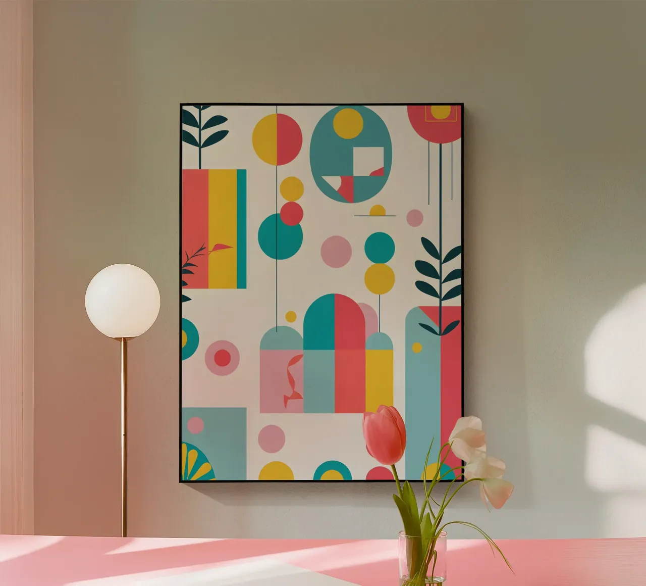 pop art e piante plexiglass da Botanical Gallery