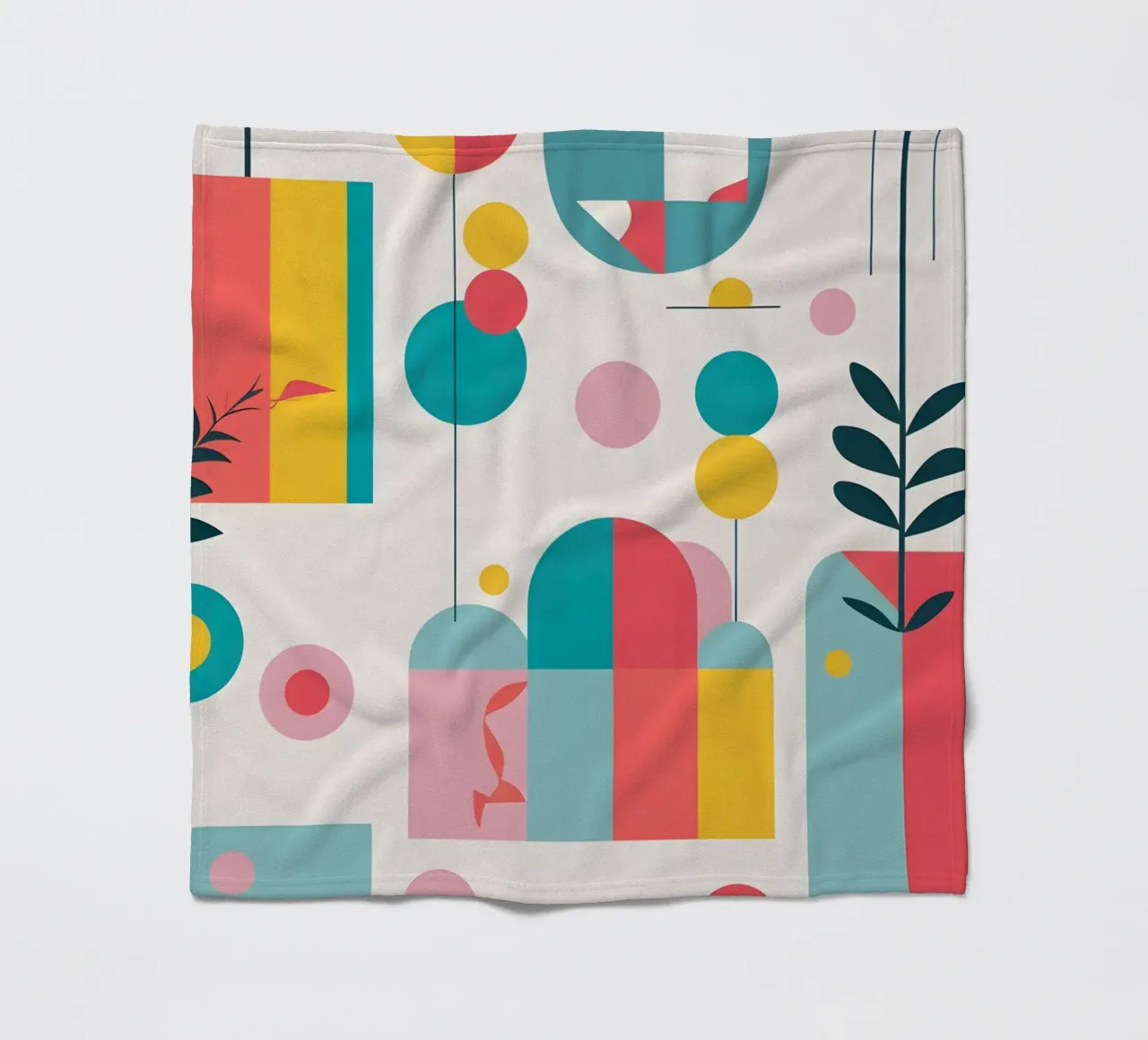 pop art e piante coperta in pile da Botanical Gallery