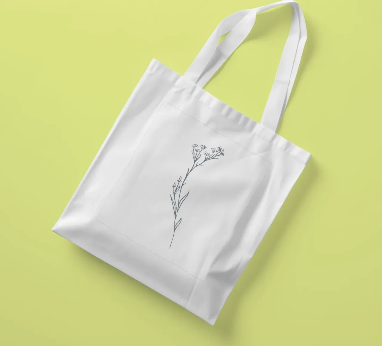 curve line flower borsa in juta da Monel