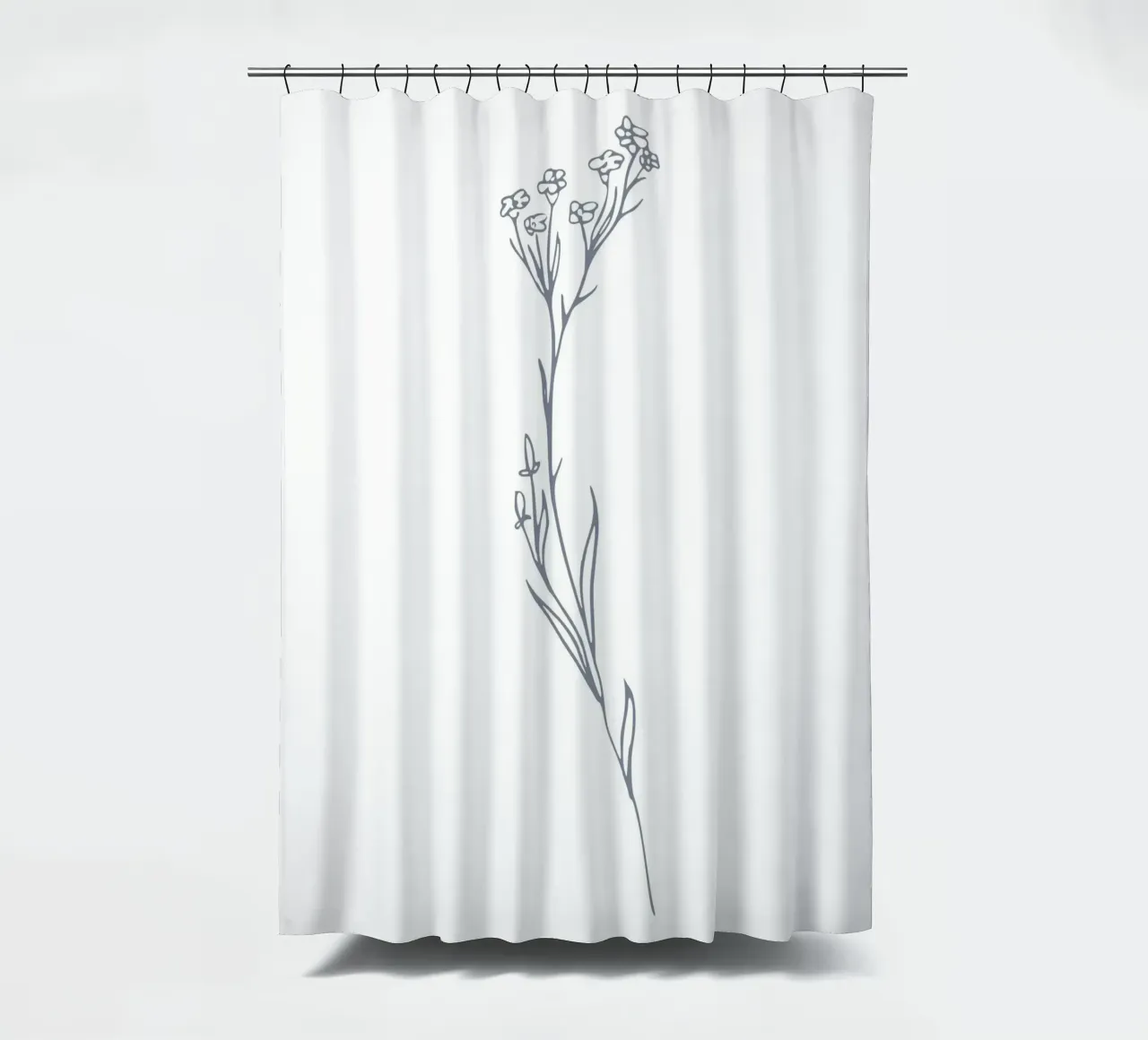 curve line flower tenda da doccia da Monel