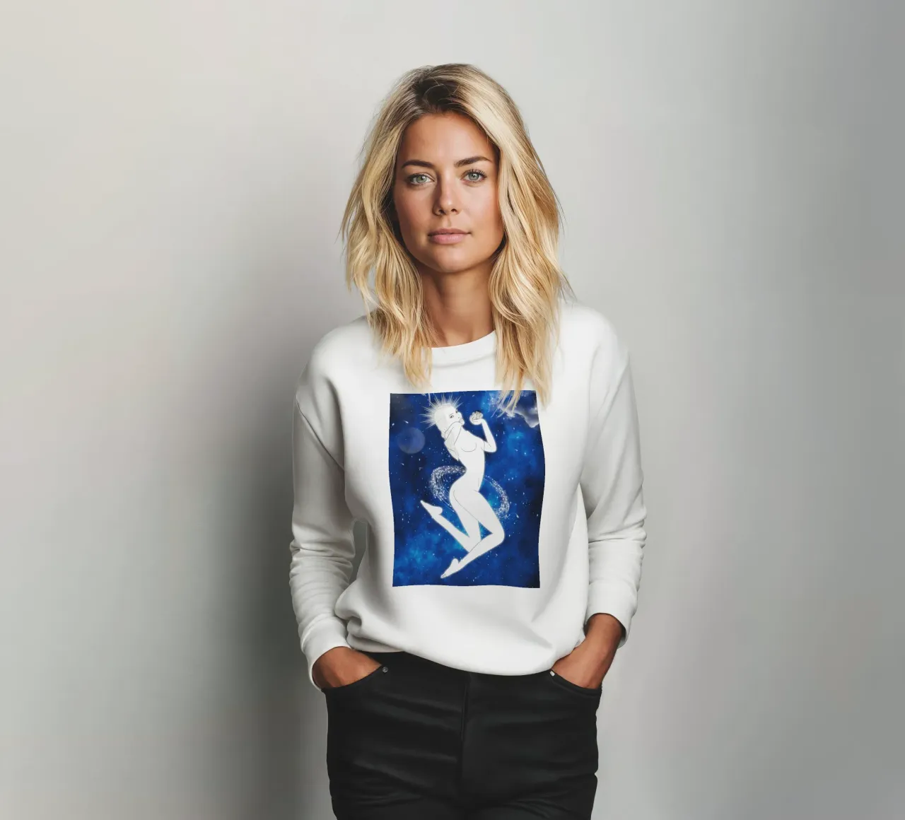 GALAXY GODDESS Sweatshirt von ARTOMATIC