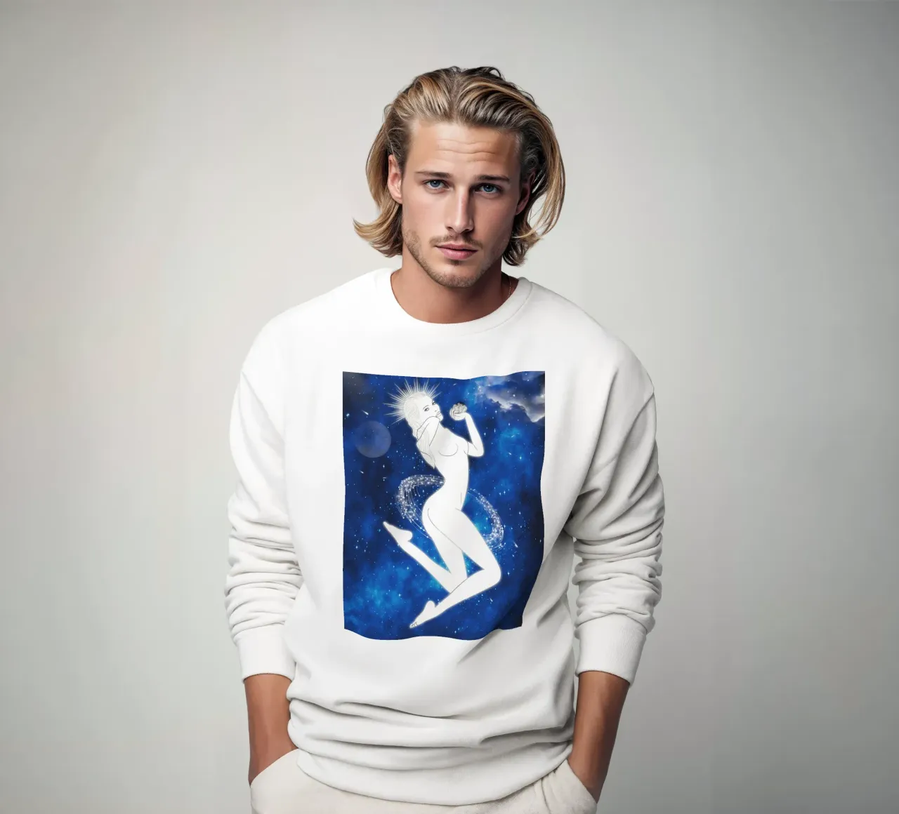 GALAXY GODDESS Sweatshirt von ARTOMATIC
