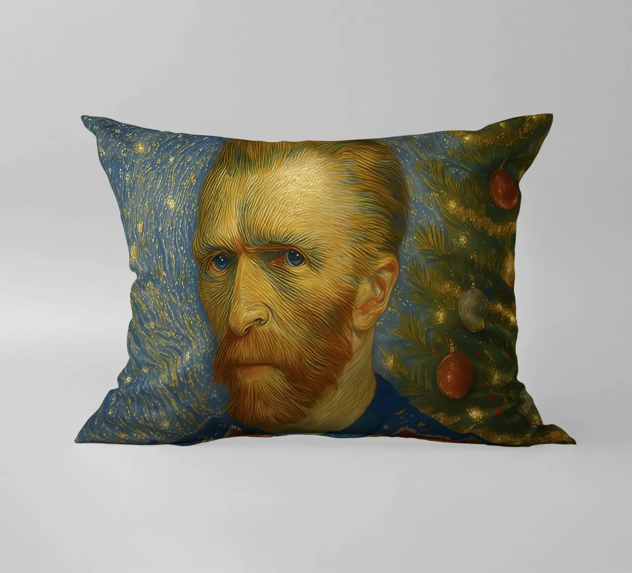VINCENT VAN GOGH IN MAGLIONE NATALIZIO cuscino da ARTOMATIC