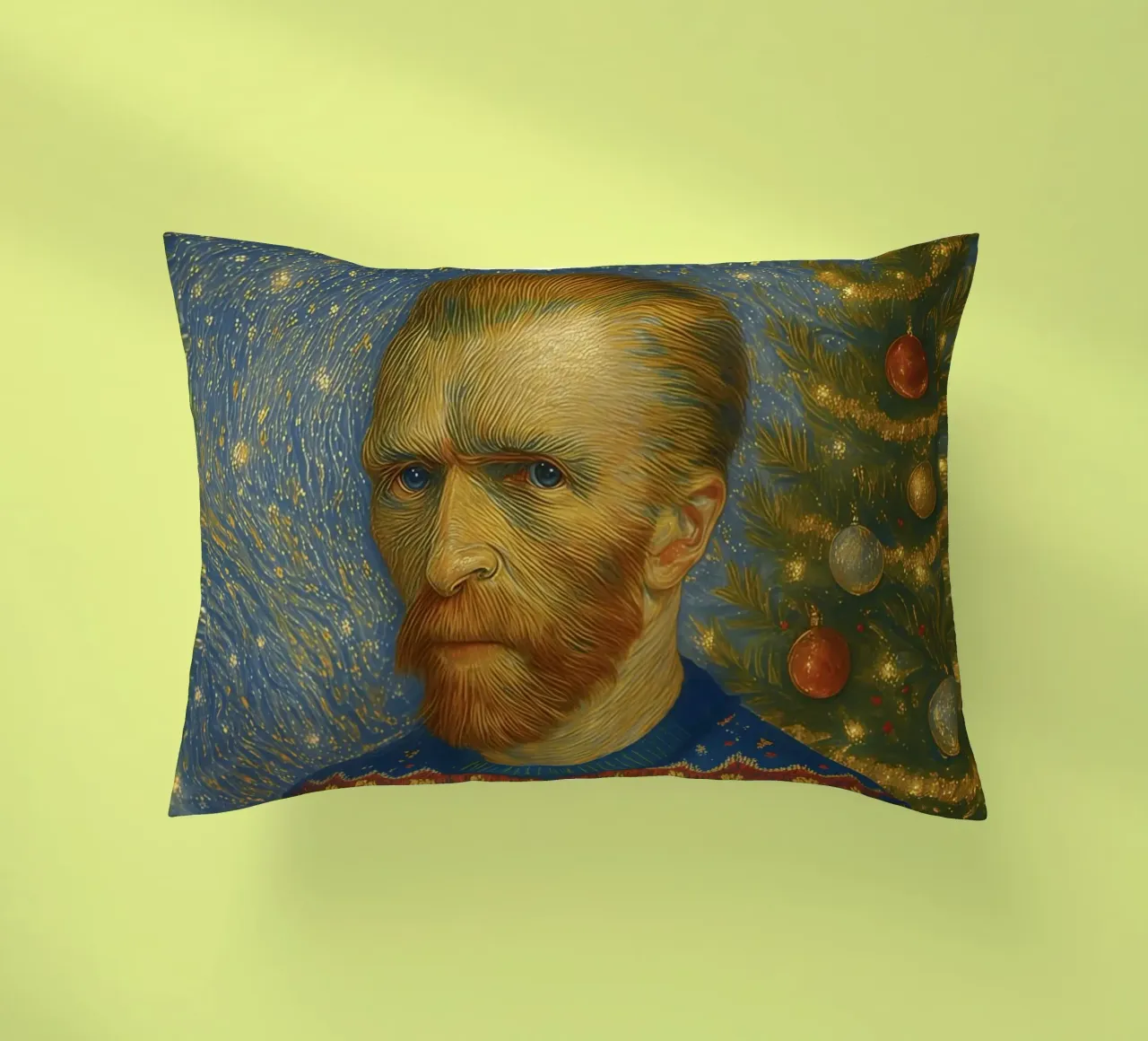 VINCENT VAN GOGH IN MAGLIONE NATALIZIO cuscino da ARTOMATIC