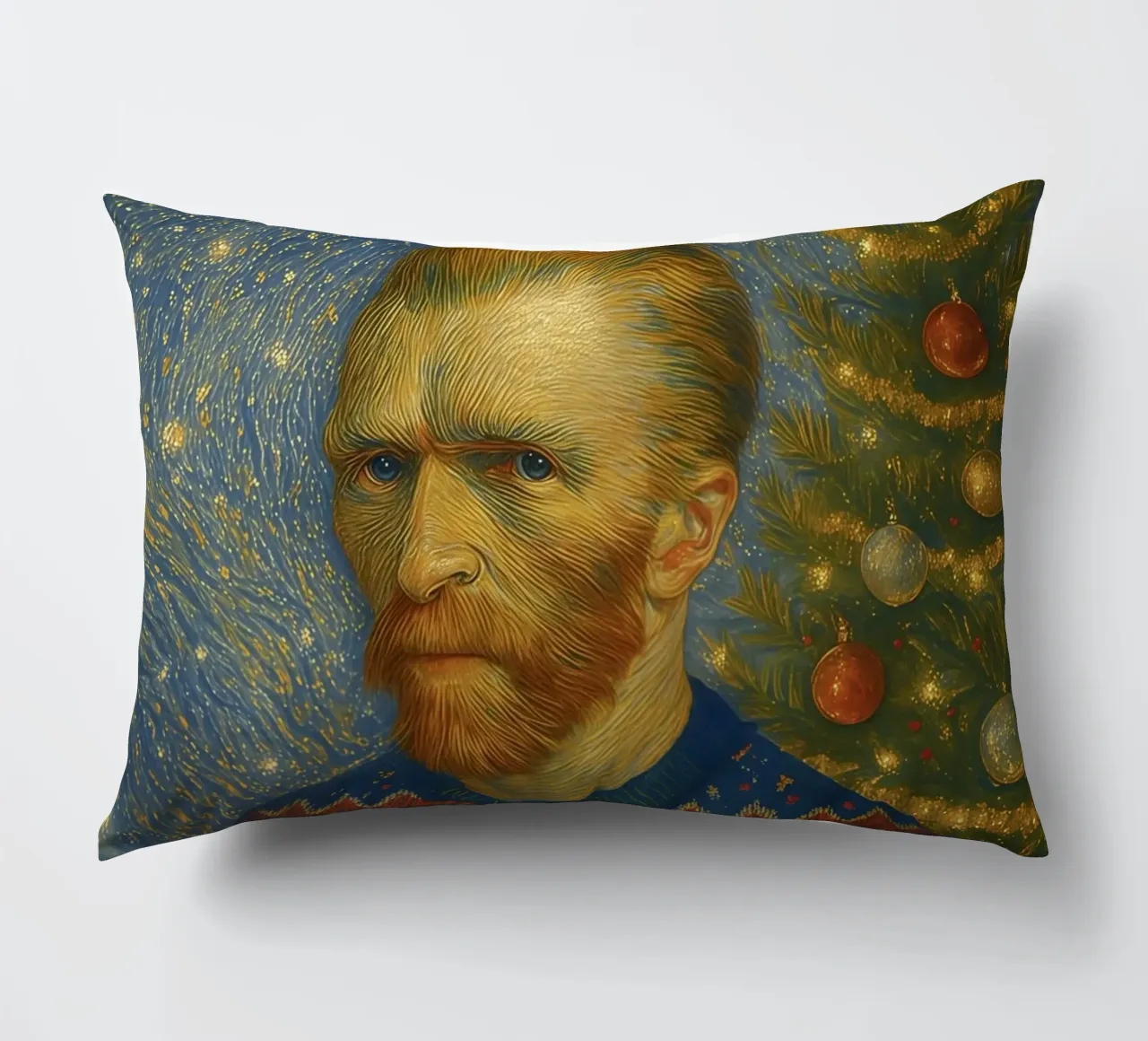 VINCENT VAN GOGH IN MAGLIONE NATALIZIO cuscino da ARTOMATIC